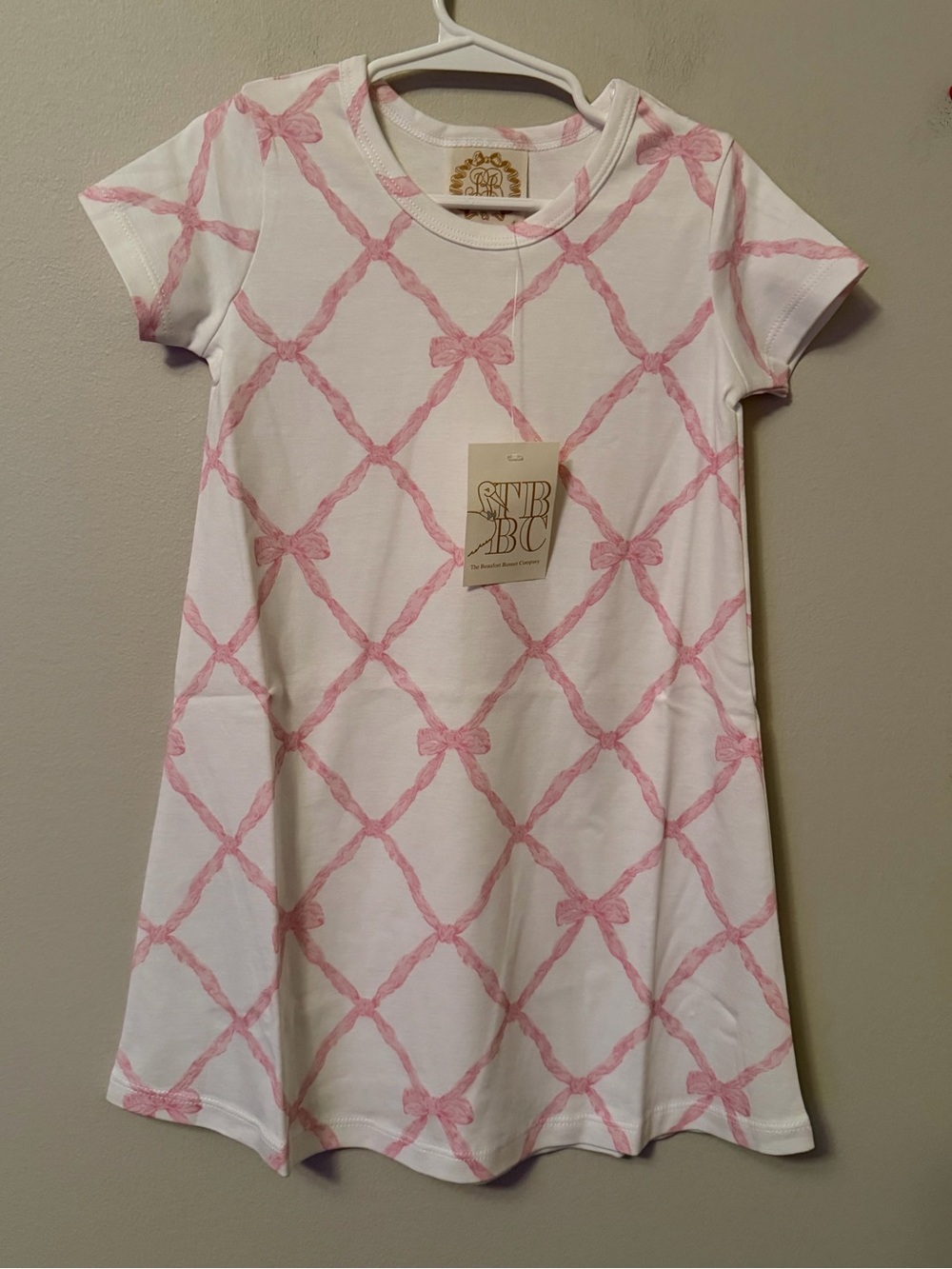 The Beaufort Bonnet Company Pink Bow Polly Play Dress